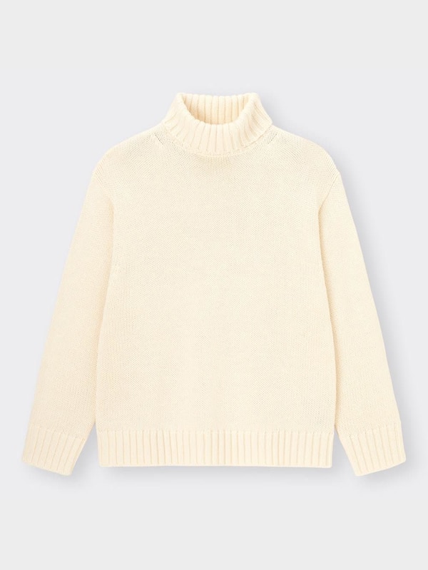 ローゲージタートルネックセー  ター(長袖)