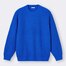 ローゲージ畦セーター(長袖)-BLUE