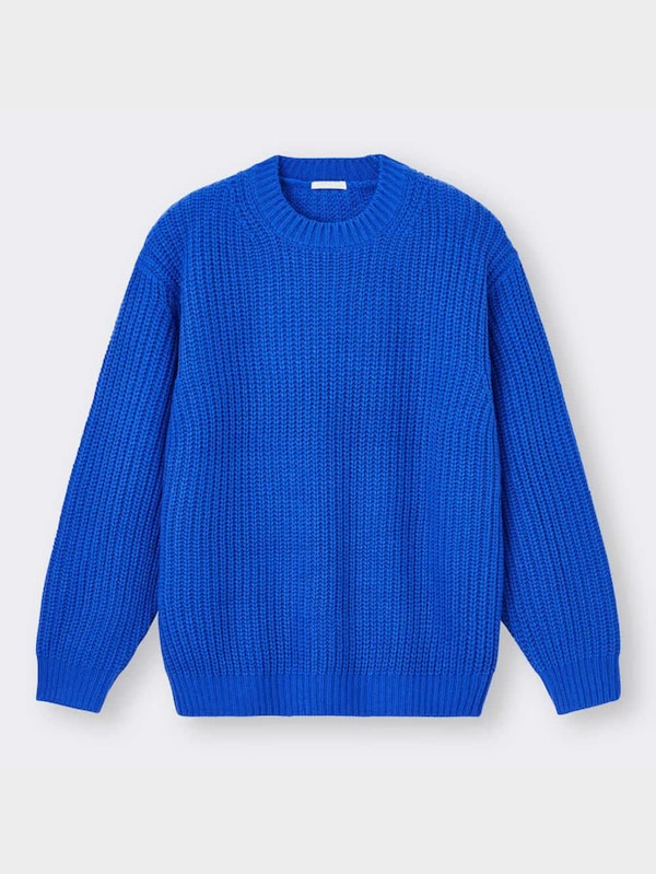 ローゲージ畦セーター(長袖)