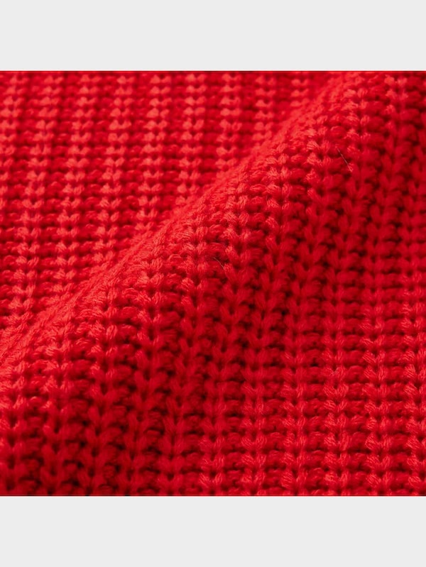 ローゲージ畦セーター(長袖)