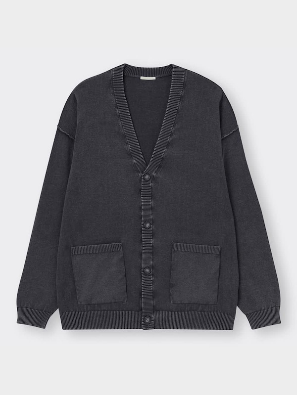 ウォッシュドリラックスフィットカーディガン(長袖)NT+E