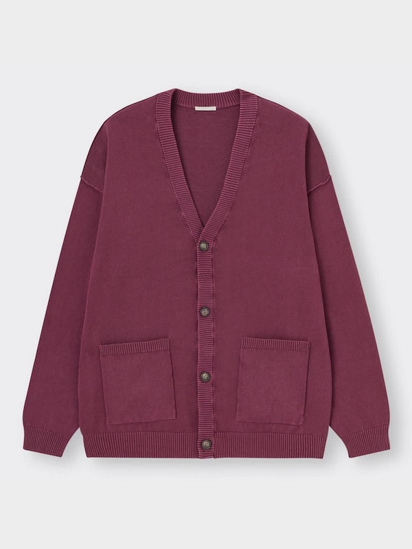 ウォッシュドリラックスフィットカーディガン(長袖)NT+E