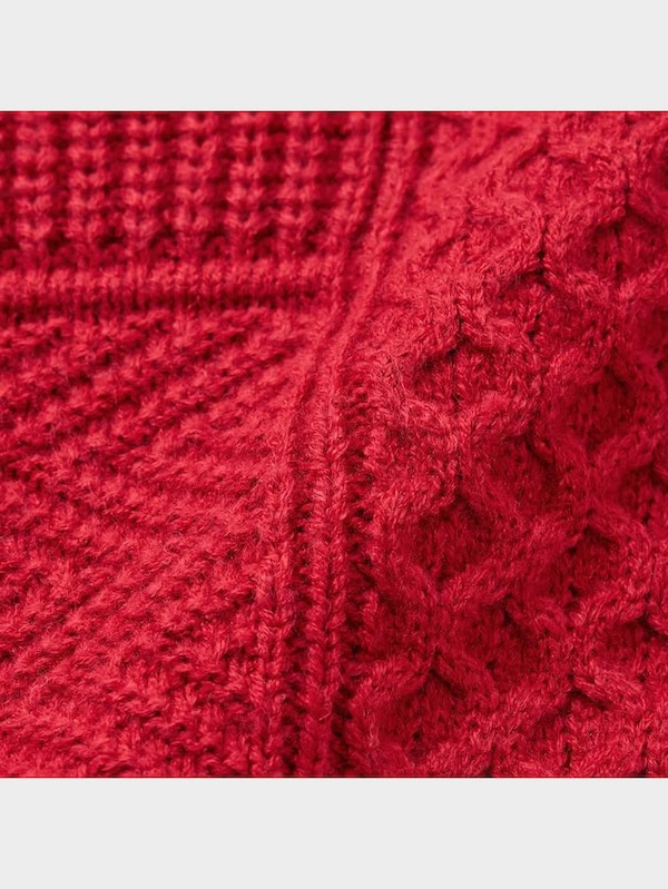 ケーブルコンビネーションリラックスフィットセーター(長袖)NT+E