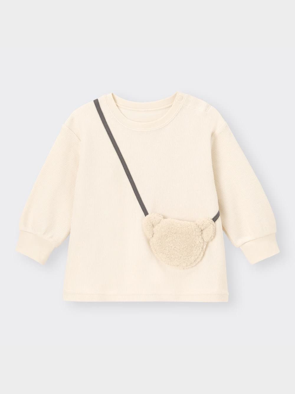 GU公式 | BABY(TODDLER)GIRLSボアポシェットプルオーバー(ベア)
