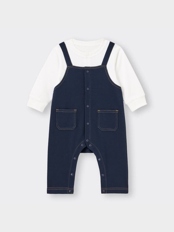 BABY(NEWBORN)セパオール(長袖)(サロペット)+E