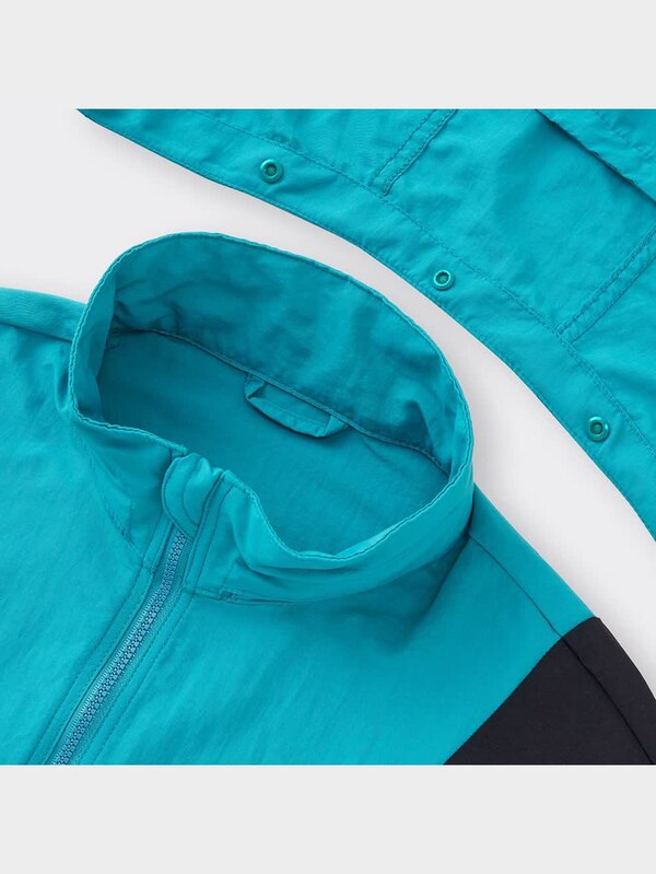 KIDS(男女兼用)カラーブロックフーディブルゾン