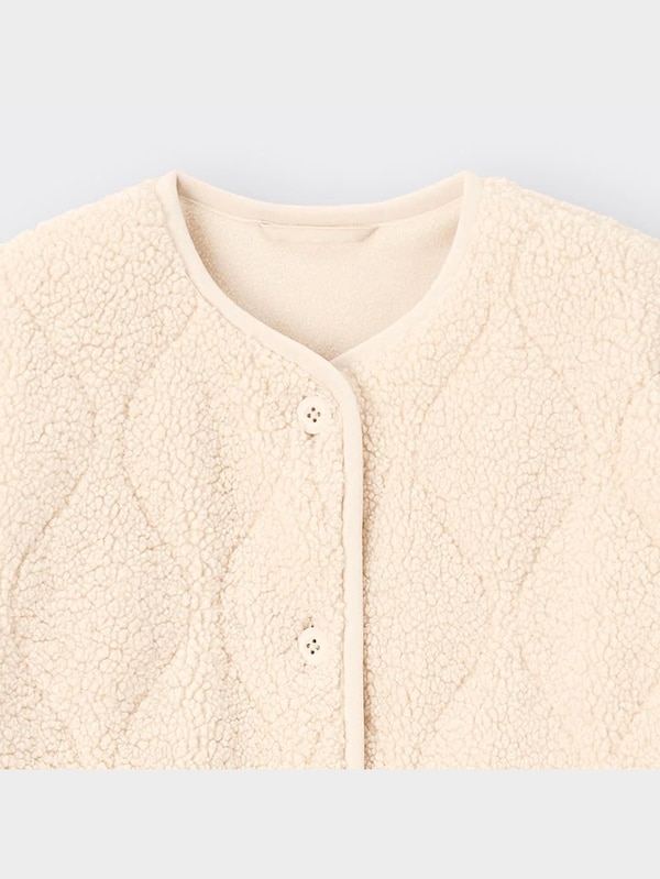 GIRLSヒートパデッドボアキルティングコート