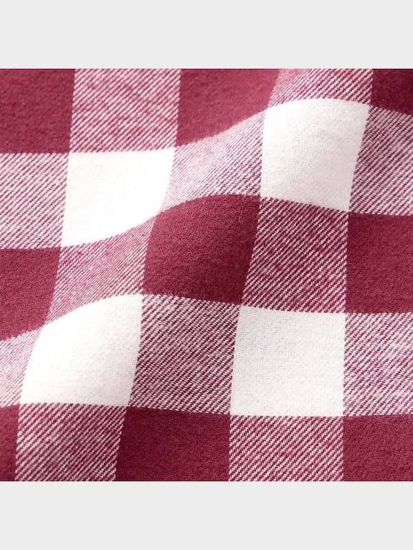 フランネルパジャマ(長袖&ロングパンツ)(チェック)+X