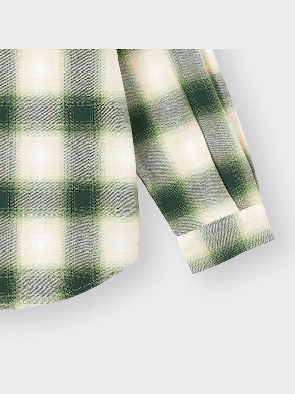 KIDS(男女兼用)フランネルチェックシャツ(長袖)+E