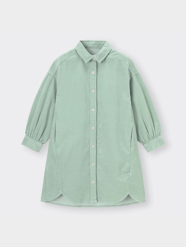 GIRLSコーデュロイシャツワンピース(長袖)+E