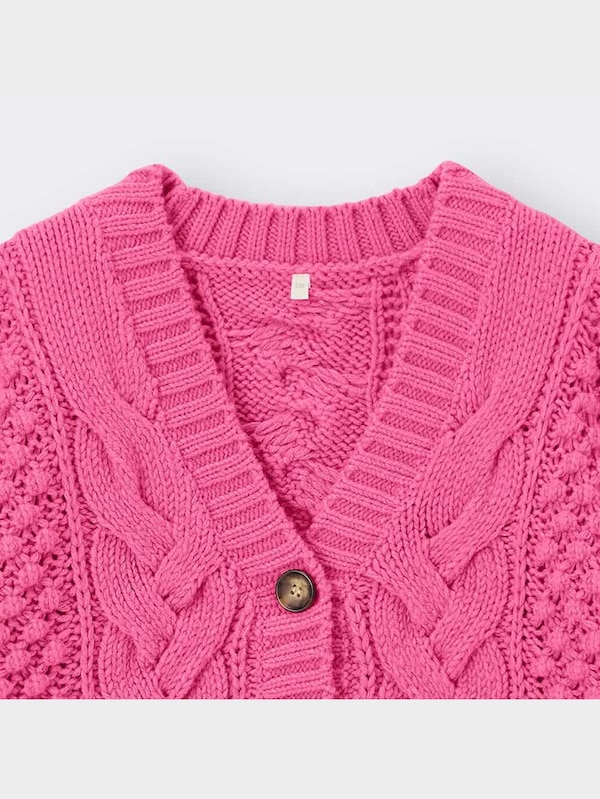 GIRLSケーブルコクーンカーディガン(長袖)