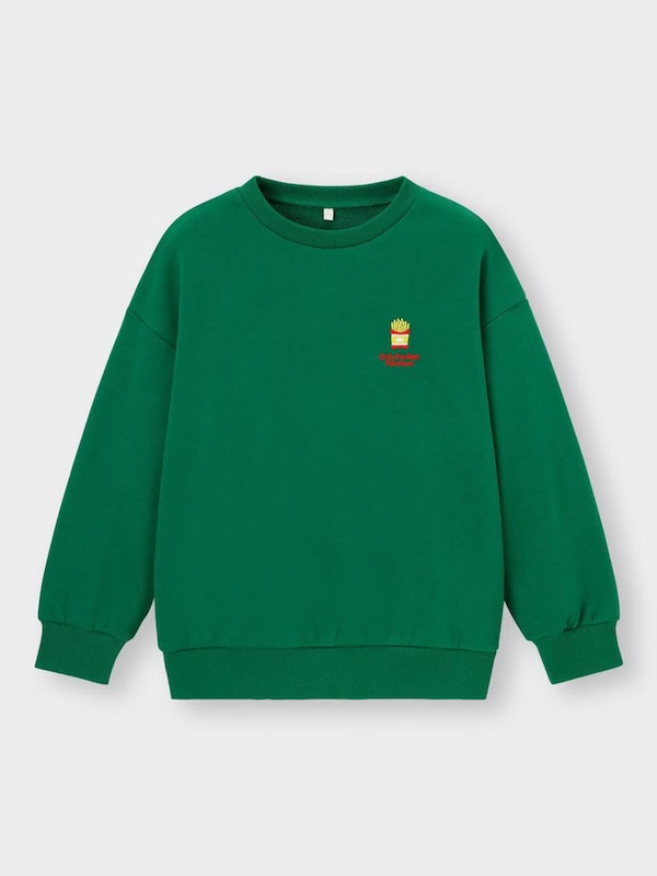 KIDS(男女兼用)グラフィックスウェットプルオーバー(長袖)(ポテト)