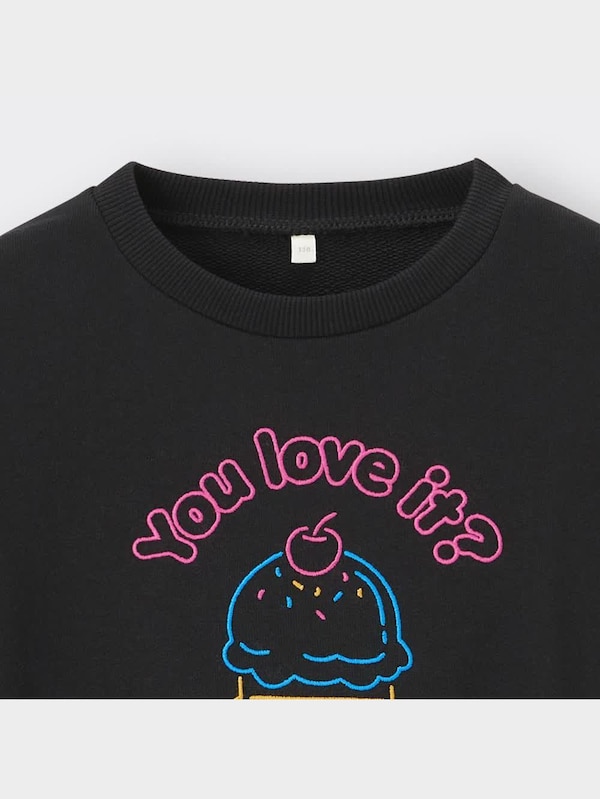 GIRLSグラフィックスウェットプルオーバー(長袖)(アイスクリーム)