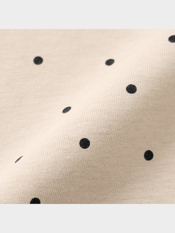 GIRLSコットンフリルグラフィックT(長袖)(ドット)+E