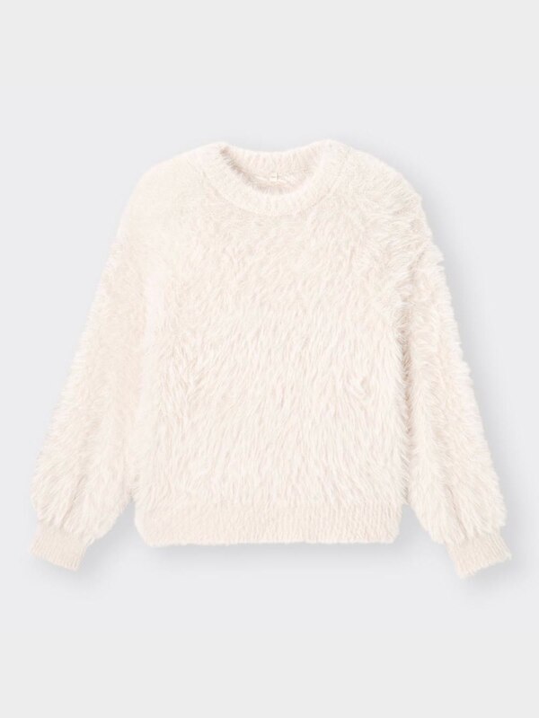 GIRLSフェザーヤーンセーター(長袖)