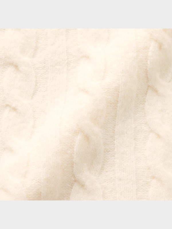 GIRLSパフィータッチケーブルモックネックセーター(長袖)