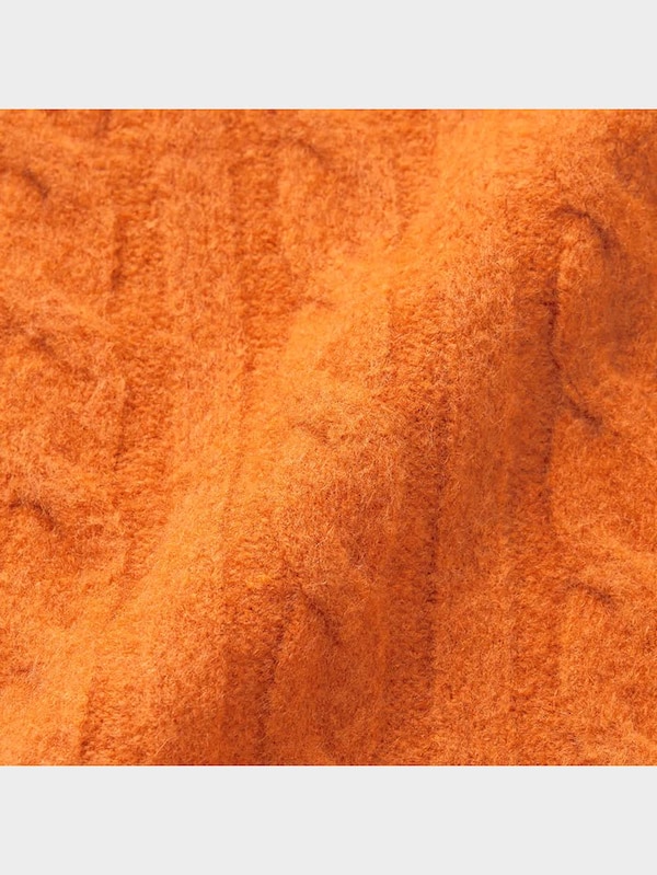 GIRLSパフィータッチケーブルモックネックセーター(長袖)