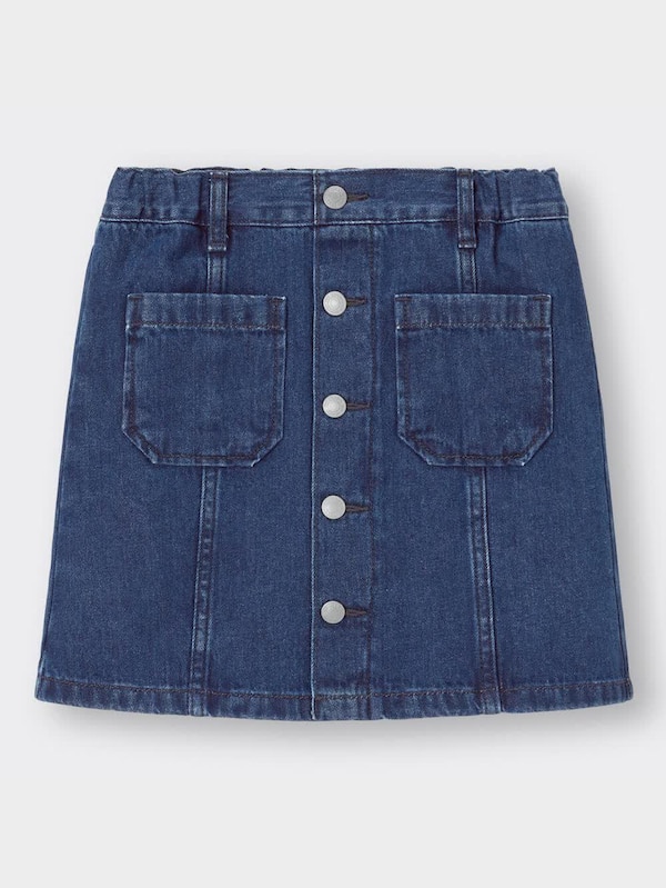 GIRLSデニムフロントボタンスカート