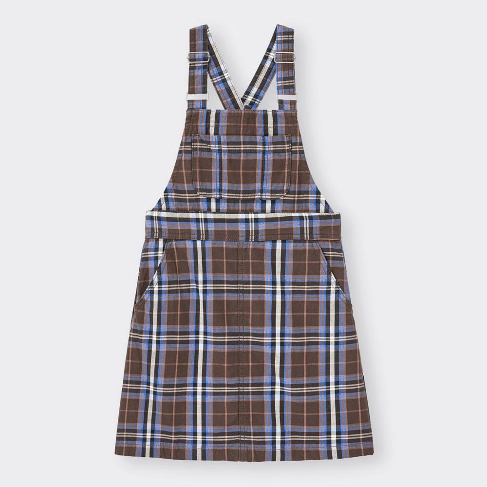 （GU）GIRLSサロペットスカート+E