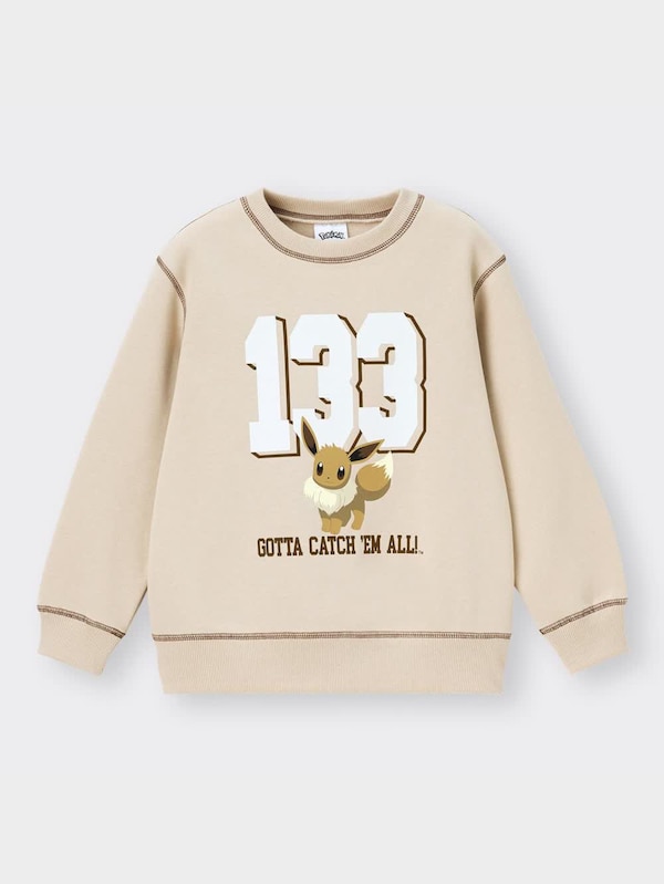 KIDS(男女兼用)スウェットプルオーバー(長袖) Pokemon 2