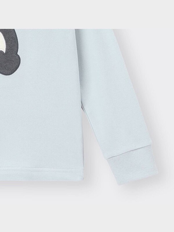 GIRLSソフトスウェットラウンジセット(長袖&ロングパンツ)パンダA