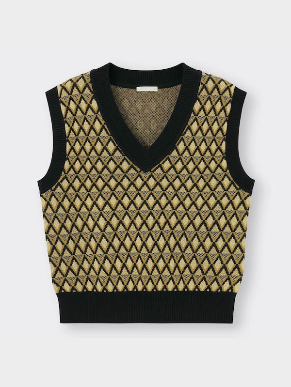 ジャカードベスト(ダイヤ)