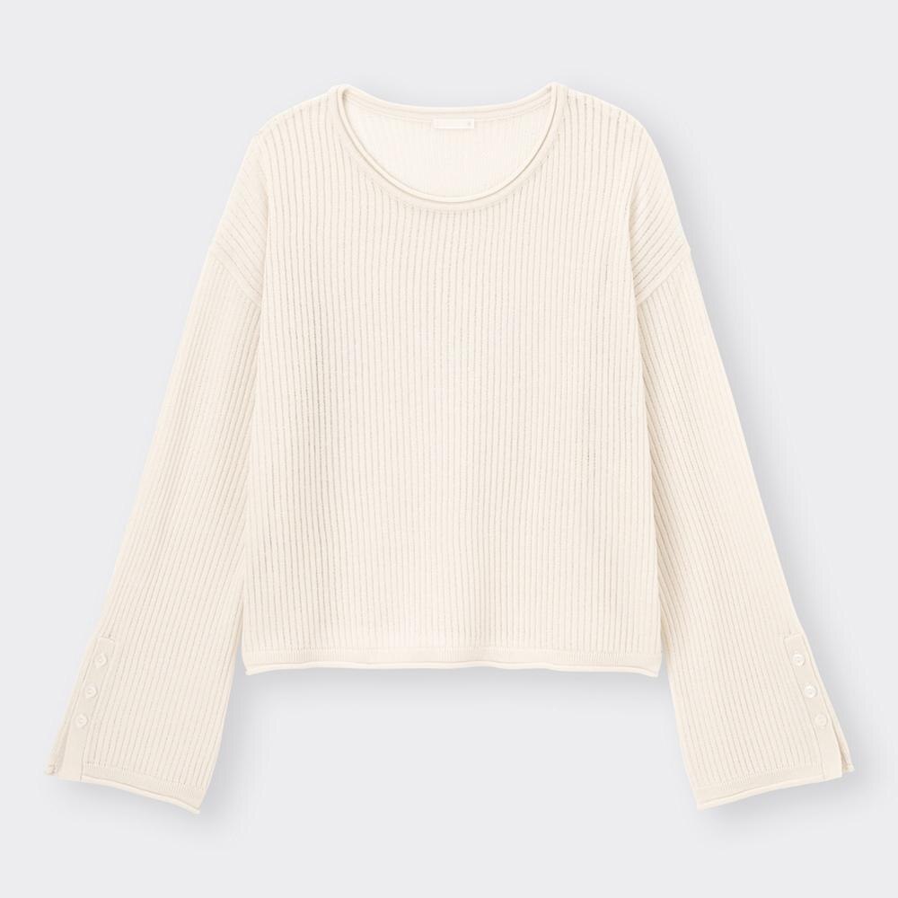 （GU）ボタンスリーブセーター(長袖)RS+Eのサムネイル