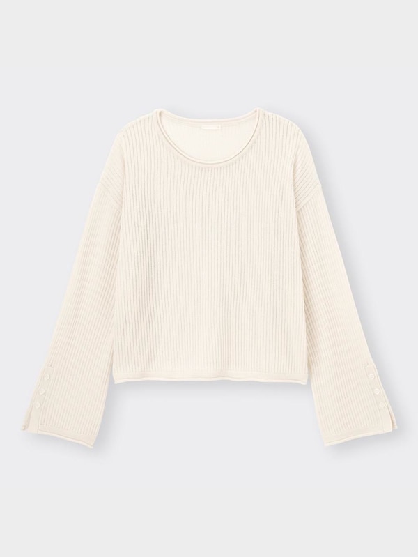 ボタンスリーブセーター(長袖)RS+E