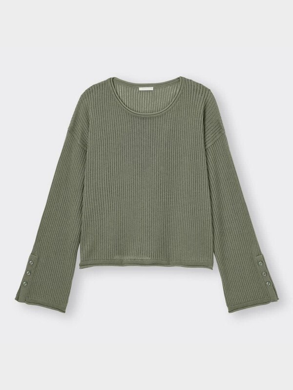 ボタンスリーブセーター(長袖)RS+E