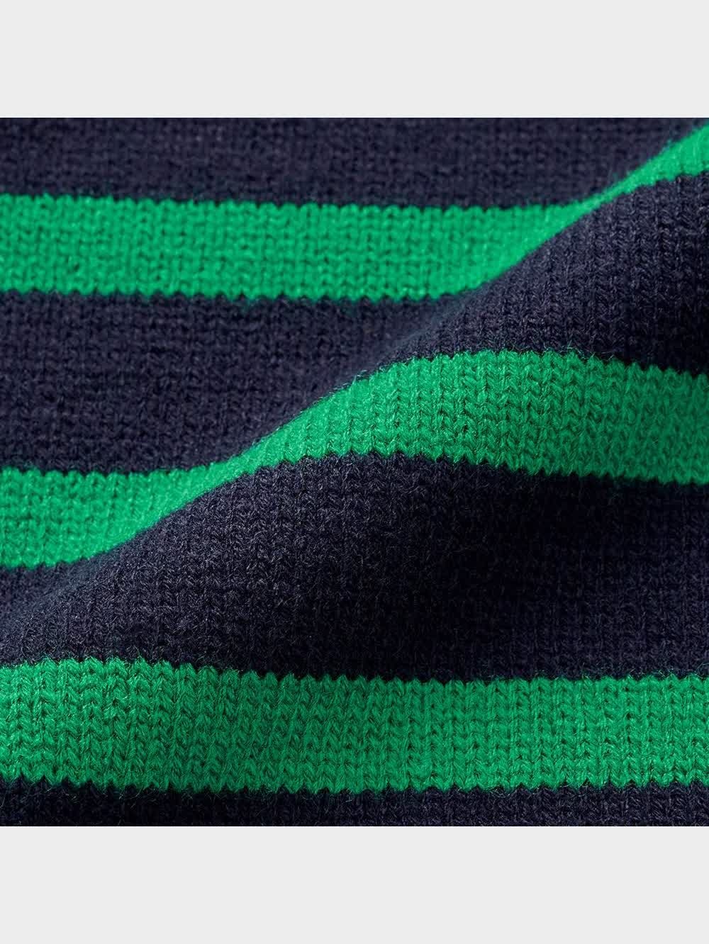 GU公式 | ボーダーハイネックチュニック(長袖)RS+E