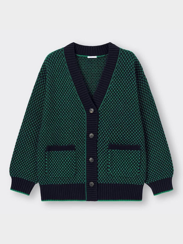 ボーイフレンドカーディガン(長袖)(リンクス)RS+E