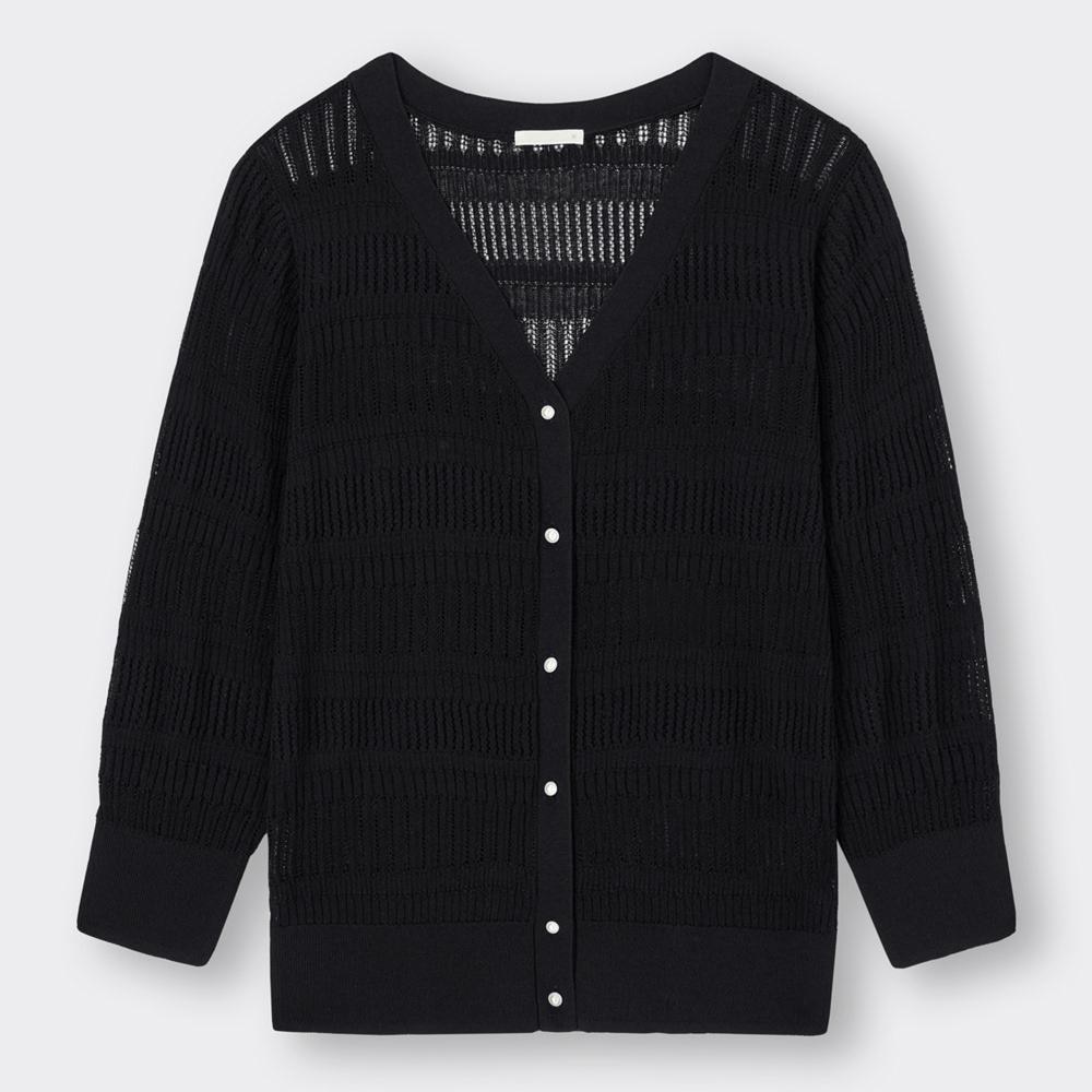 GU公式 | 透かし編みカーディガン(7分袖)Z | ファッション通販サイト