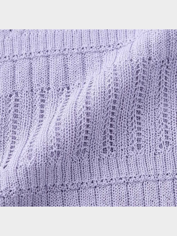 透かし編みカーディガン(7分袖)Z