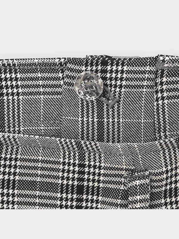 ハイウエストストレートスラックス(チェック)(セットアップ可能)