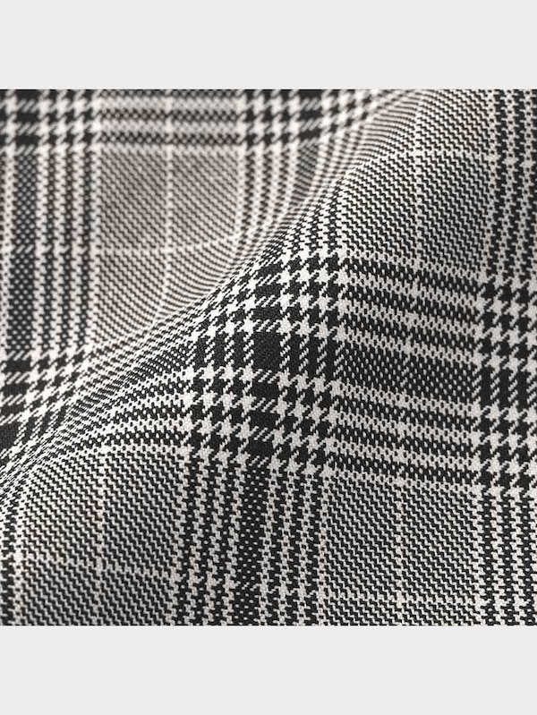 ハイウエストストレートスラックス(チェック)(セットアップ可能)