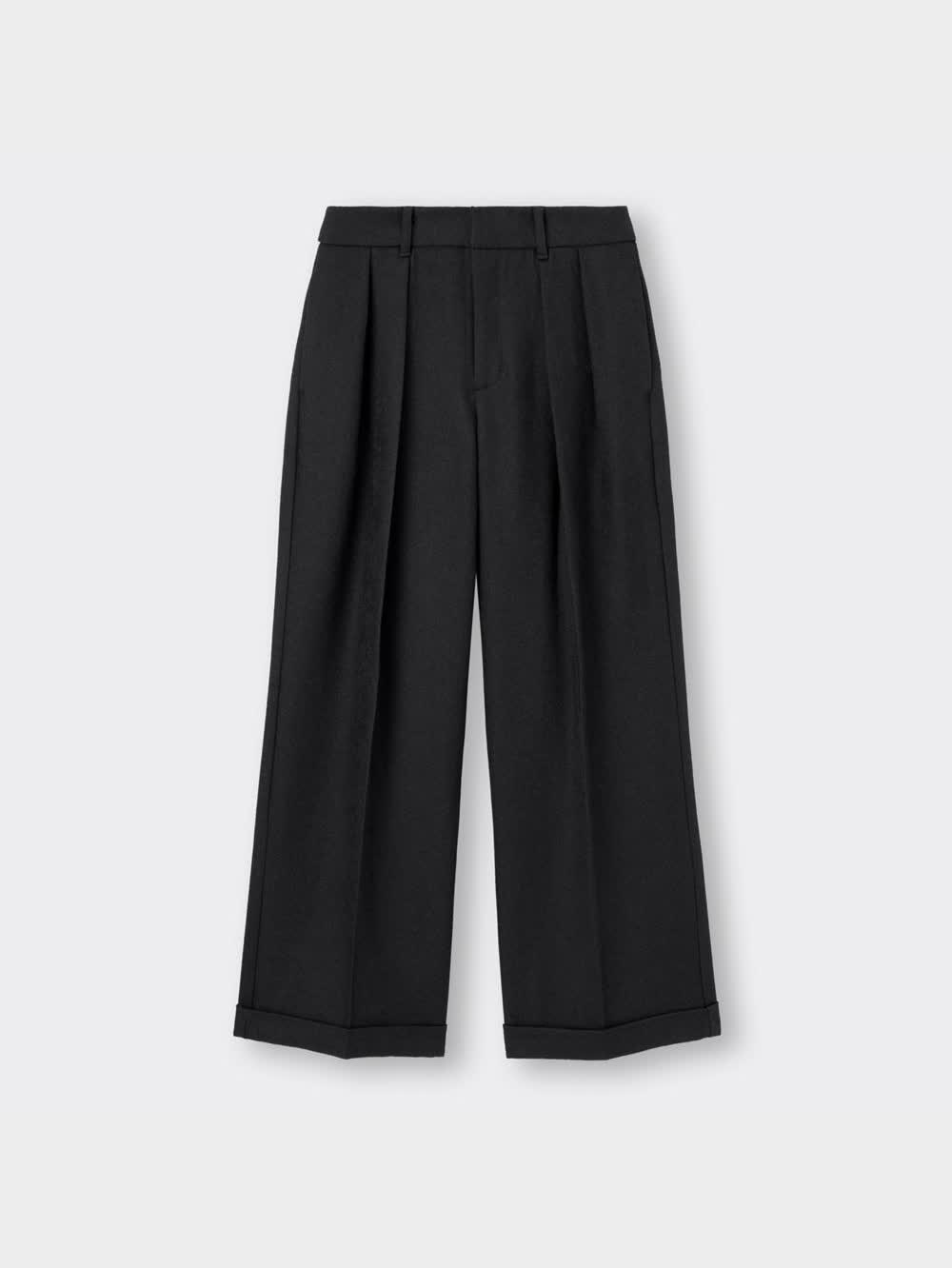 GU公式 | インタックワイドパンツ(丈標準69.0～73.0cm)