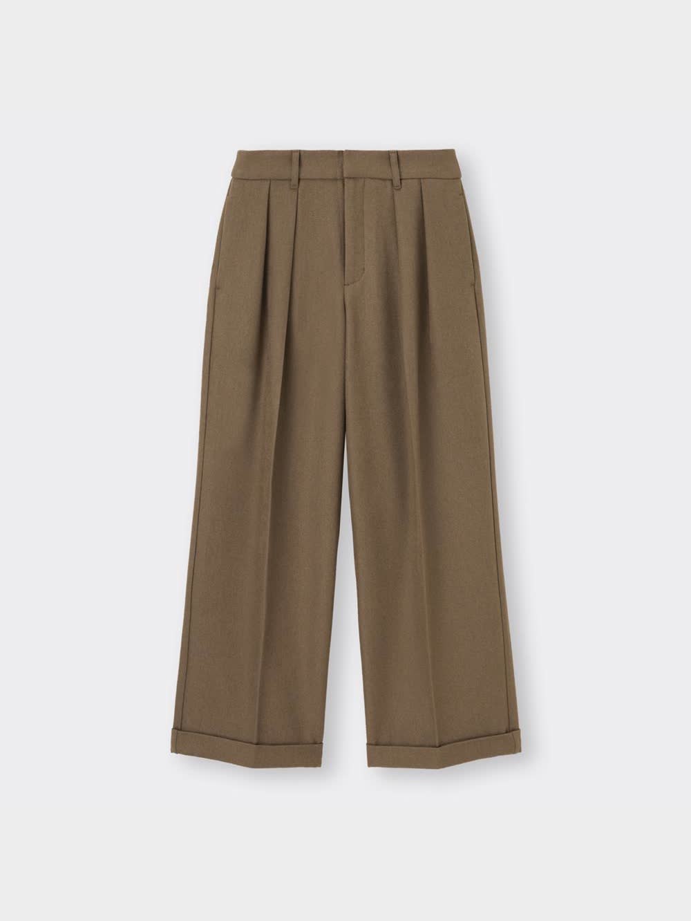 GU公式 | インタックワイドパンツ(丈標準69.0～73.0cm)