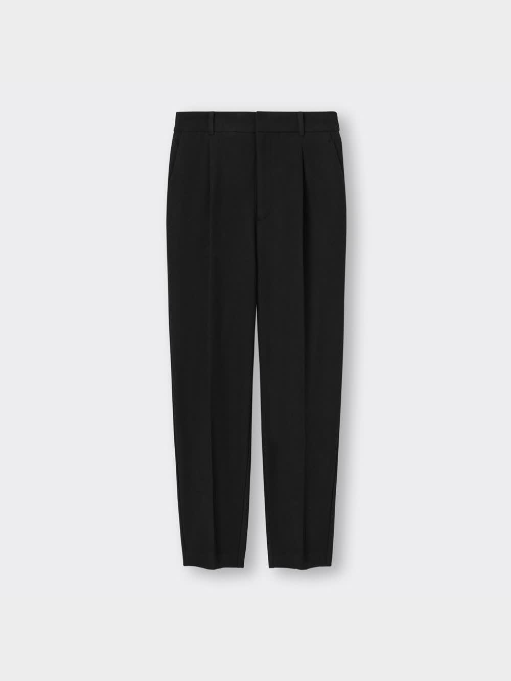 すややか GU公式 | 起毛タックテーパードパンツ(丈標準63.5～67.5cm)