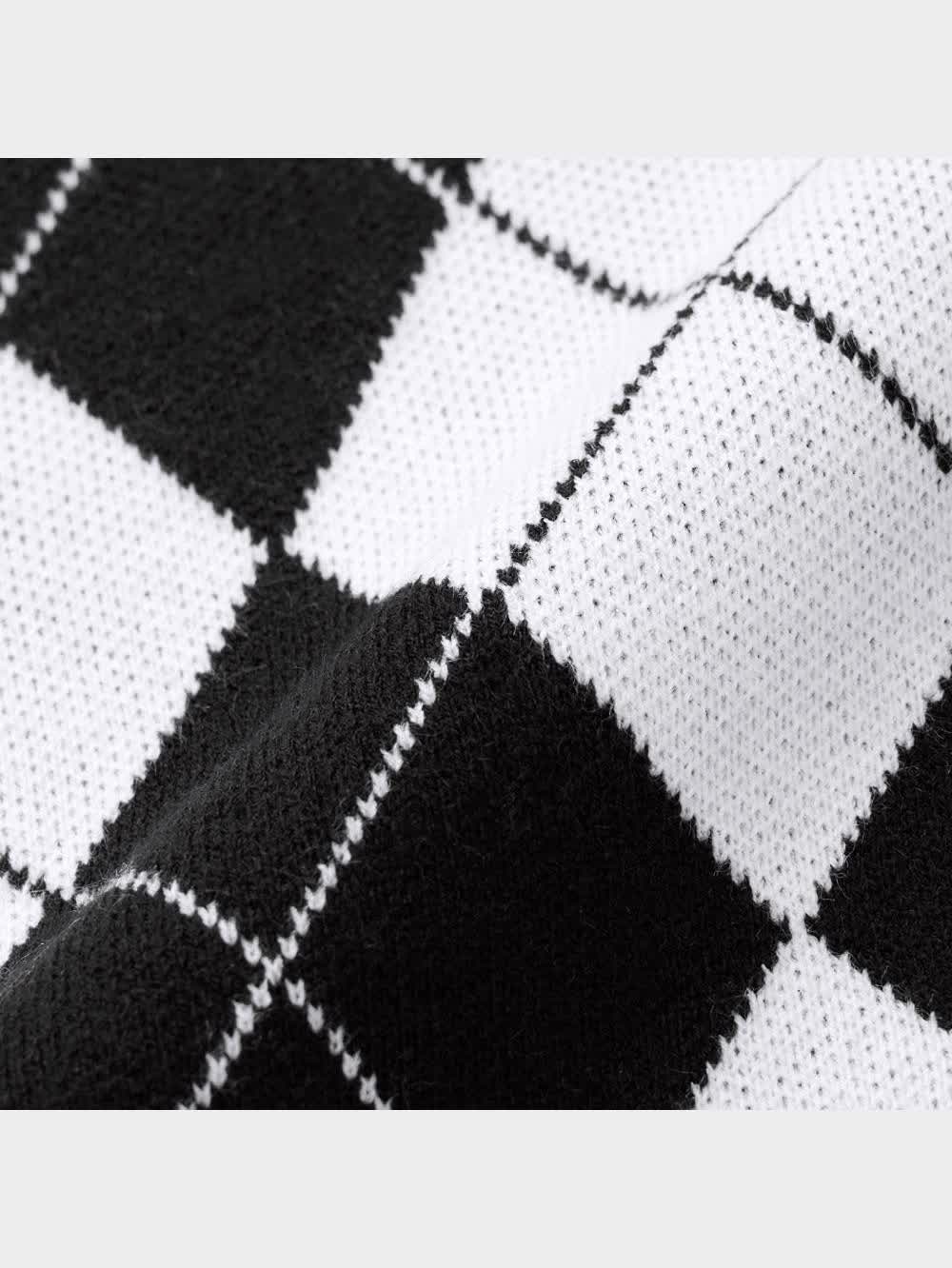 GU公式 | アーガイルオーバーサイズカーディガン(長袖)YT+E