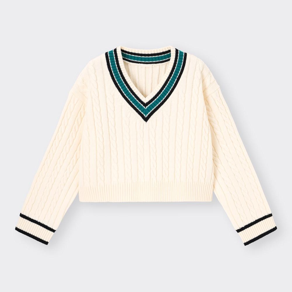 （GU）チルデンクロップドセーター(長袖)YT+E
