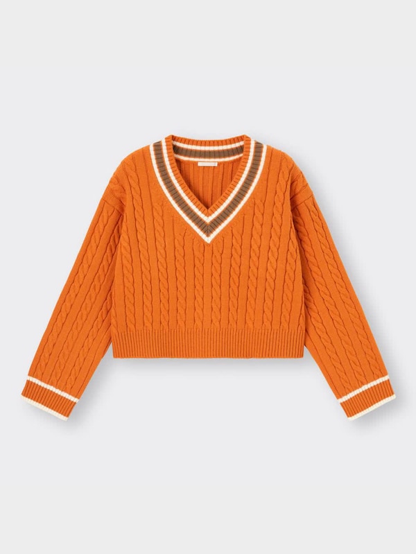 チルデンクロップドセーター(長袖)YT+E