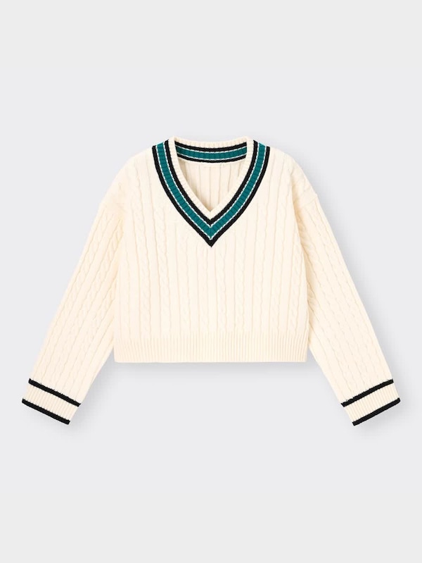 チルデンクロップドセーター(長袖)YT+E