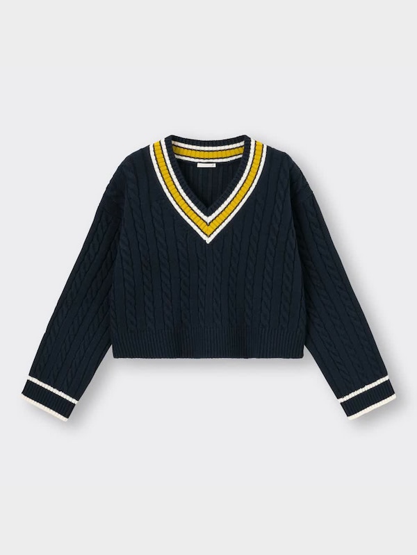 チルデンクロップドセーター(長袖)YT+E