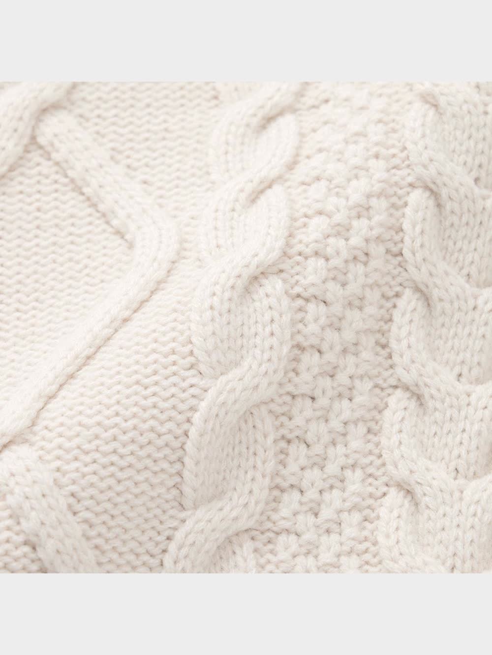 GU公式 | ケーブルフーディセーター(長袖)YT+E(セットアップ可能)