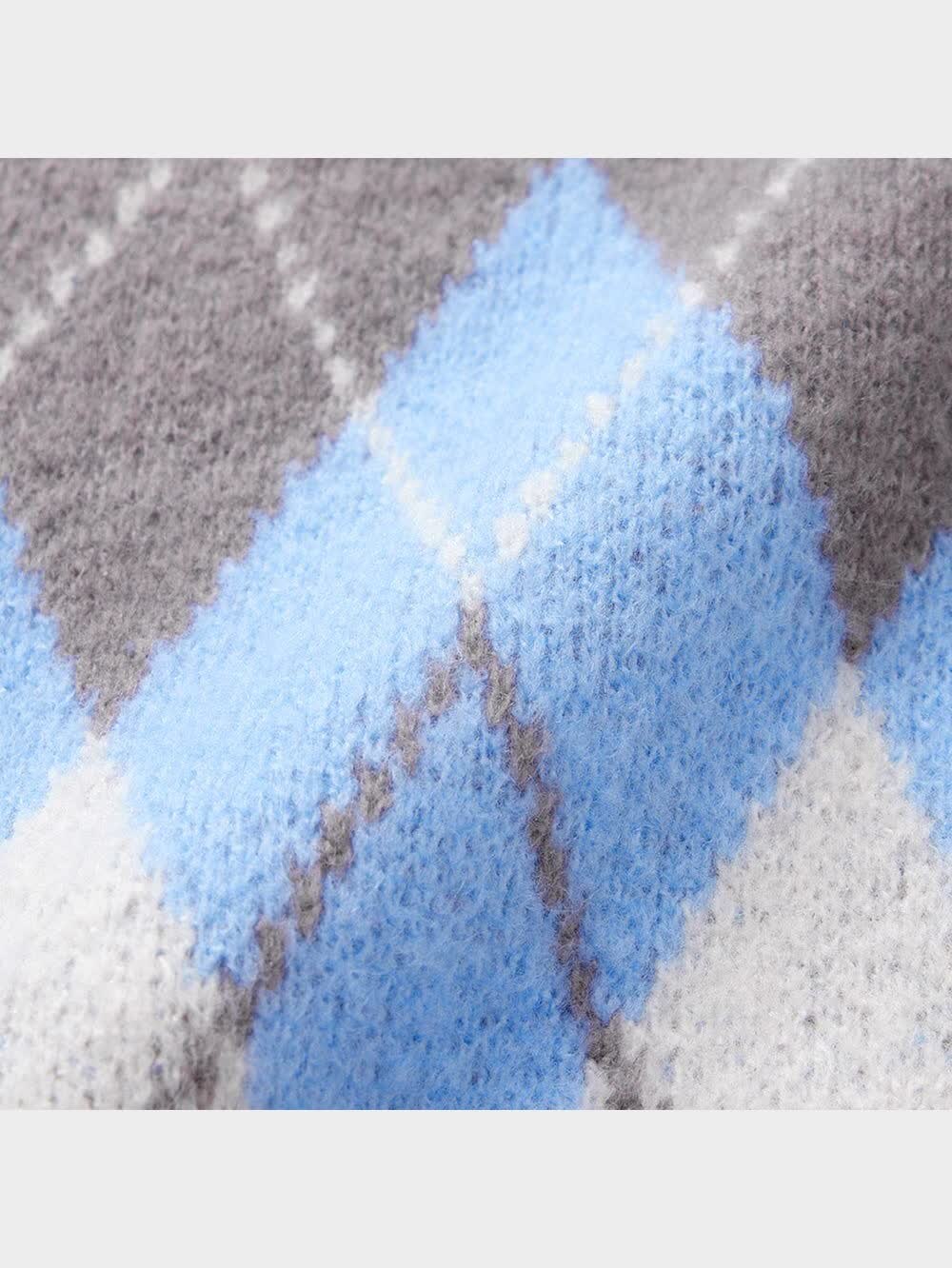 GU公式 | クロップドアーガイルセーター(長袖)YT+E