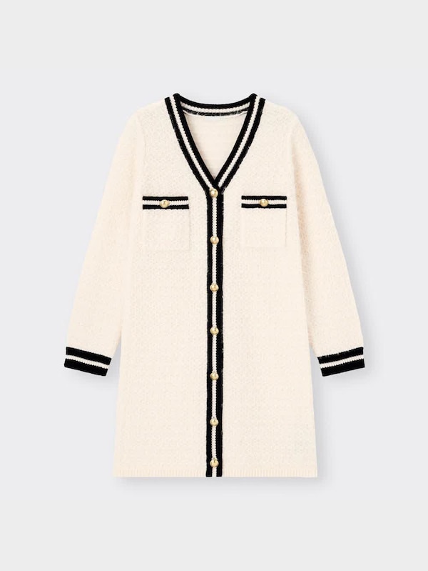 フェザーヤーンロングカーディガンYT+X