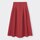 ハイウエストフレアミディスカート(丈標準83.0～87.0cm)-RED
