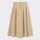 ハイウエストフレアミディスカート(丈標準83.0～87.0cm)-BEIGE