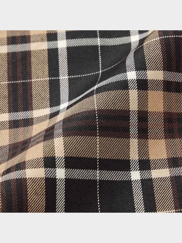 チェックマーメイドロングスカート