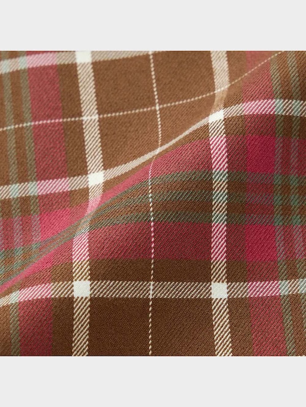 チェックマーメイドロングスカート